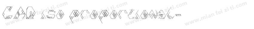 CAD iso proportional字体转换